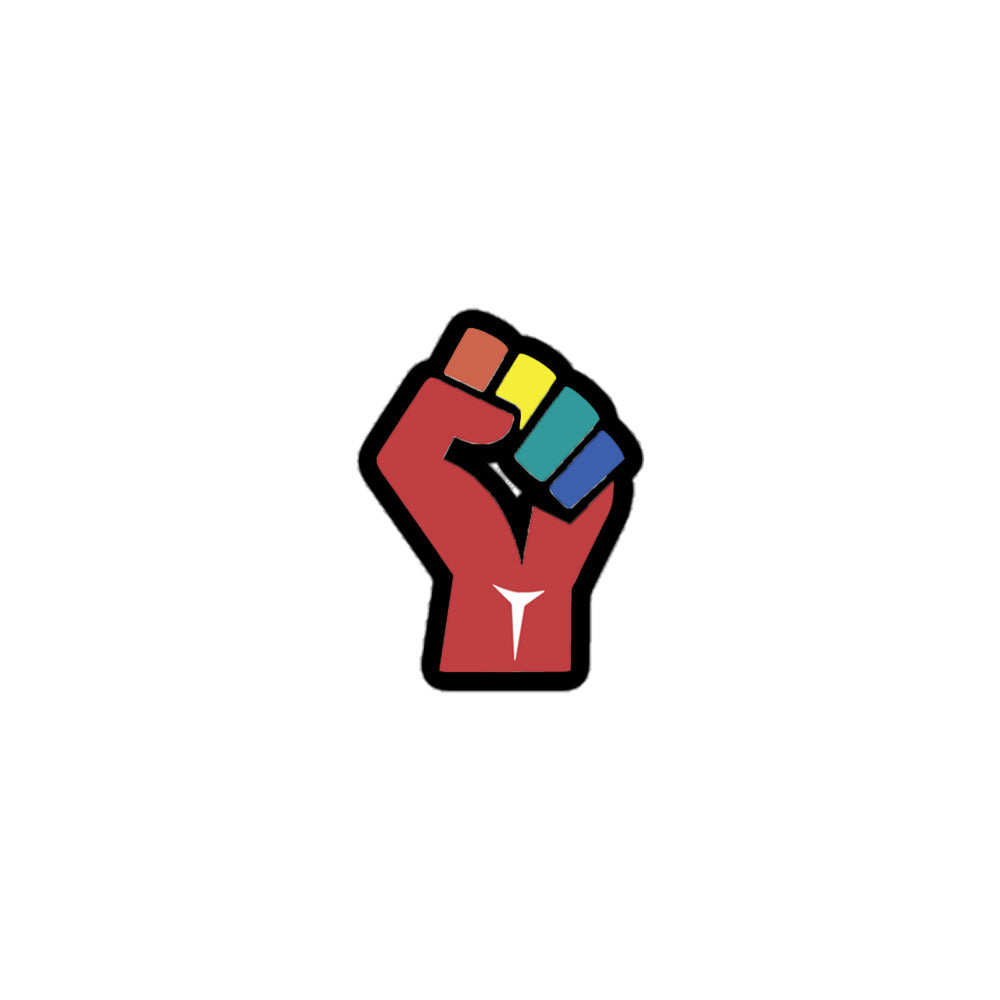 Bubble-free fist stickers