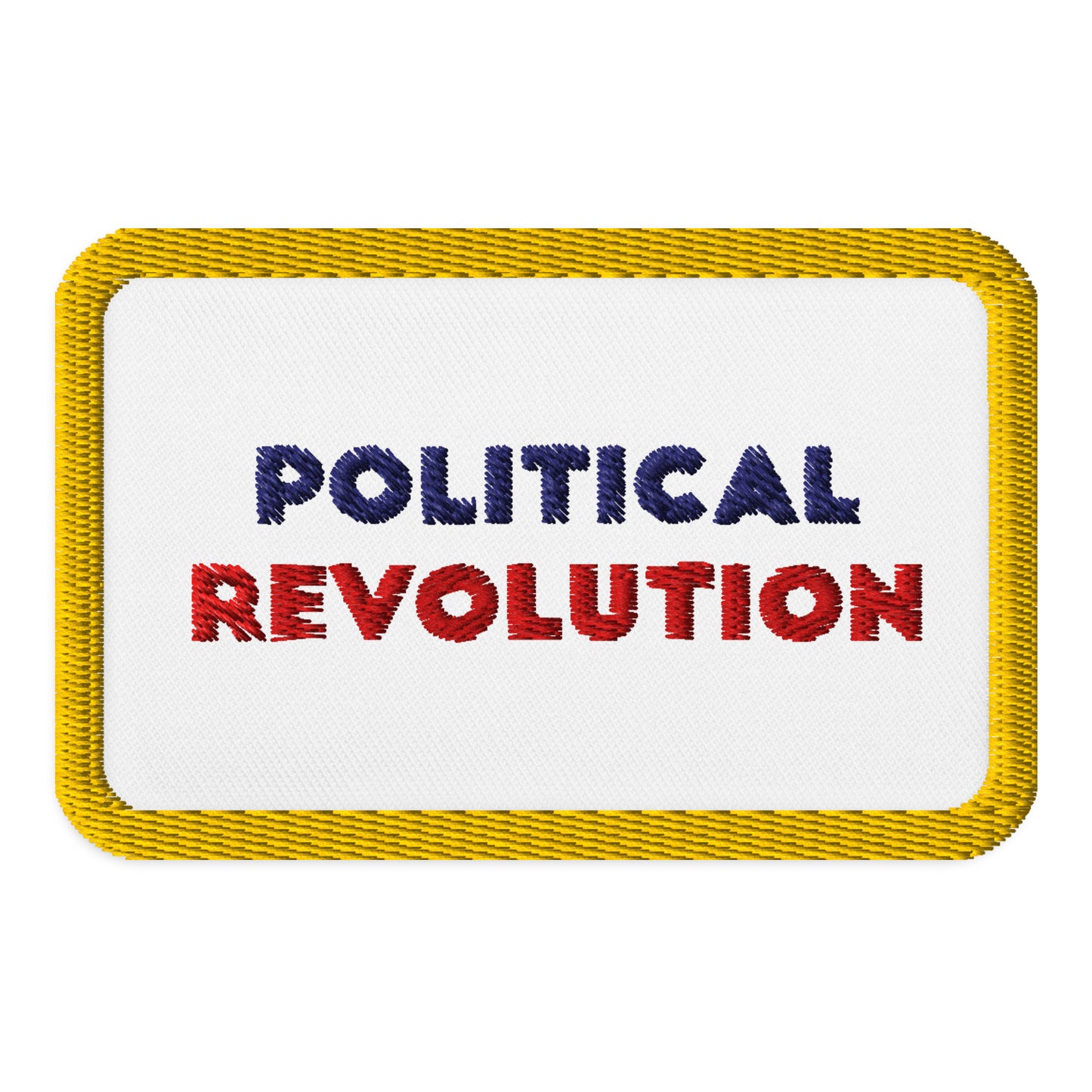 Embroidered political revolution patches