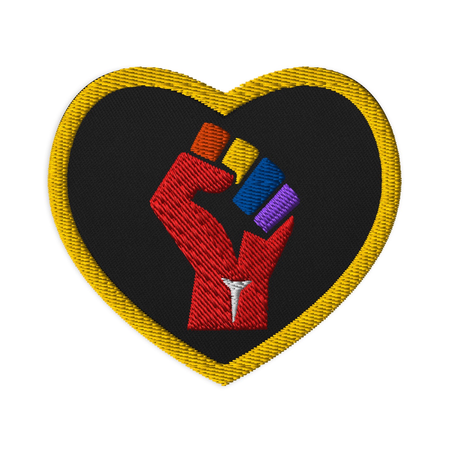 Embroidered fist patches